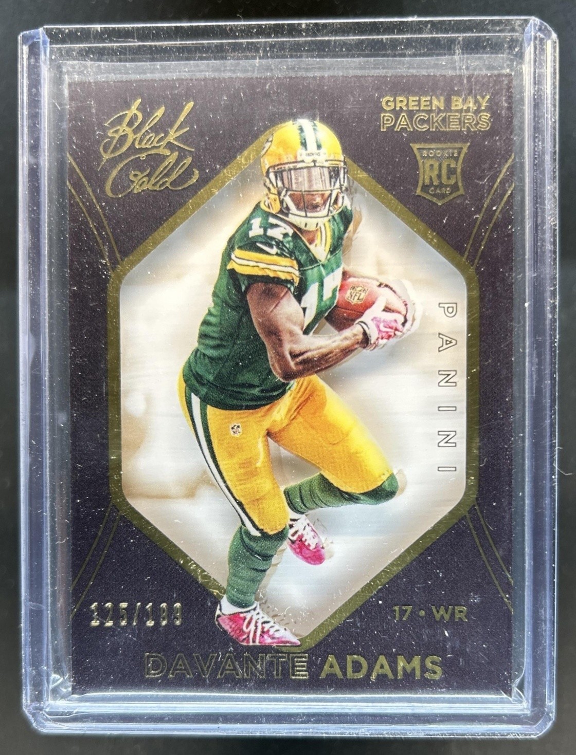 Davante Adams Panini Black Gold #80 Gold