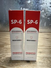 Sp-6 Probiotic Toothpaste Stain Removing Whitening Bad Breath Halitosis 2-PACK