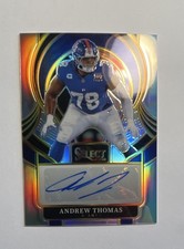 Panini Select 2025 Select Signatures Andrew Thomas Prizm Auto #SIP-ATS Giants
