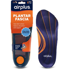 Airplus Plantar Fascia Orthotic 3/4 Length Shoe Insole FSA HSA Eligible -Foam S