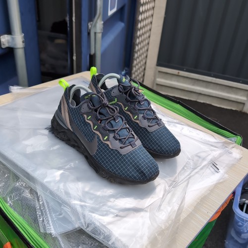 *RARO* UK 7 - Scarpe da ginnastica Nike React Element 55 Armory Navy CD1503-400 - Foto 2 di 12