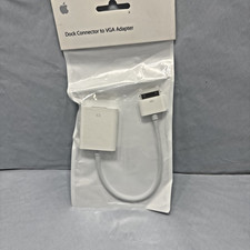 New Genuine Apple 30-Pin to VGA Adapter Cable A1368 MC552ZM/B iPod iPad iPhone
