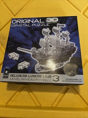 Bepuzzled 3D Crystal Puzzle Pirate Ship NIB