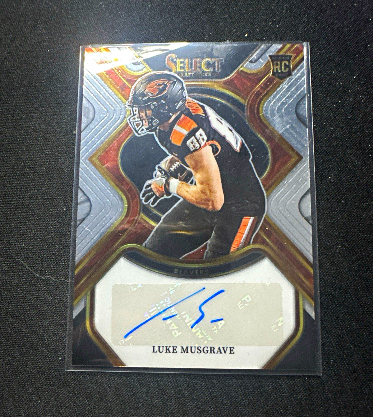 Luke Musgrave Panini Select Draft Picks Rookie Signatures #LMU Base