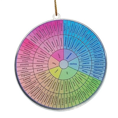 Doppelseitiger Acrylanhänger Emotion Sensation Wheel Schlüsselanhänger Mental