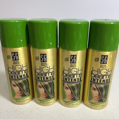 Lot of 4 SALON GRAFIX HIGH BEAMS TEMPORARY Hair color #26 Going Green 2.7 Oz