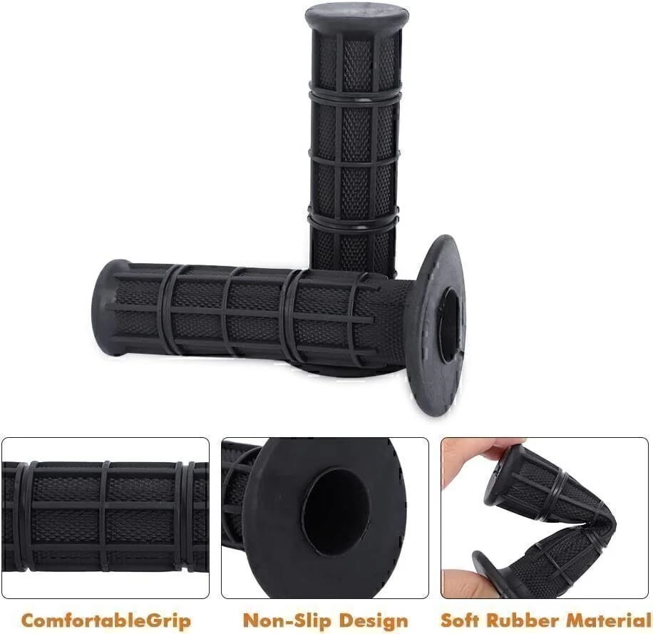 Gel de manillar de extremo de barra de empuñaduras de motocicleta de 7/8" para café corredor moto todo terreno Foto 3 de 4