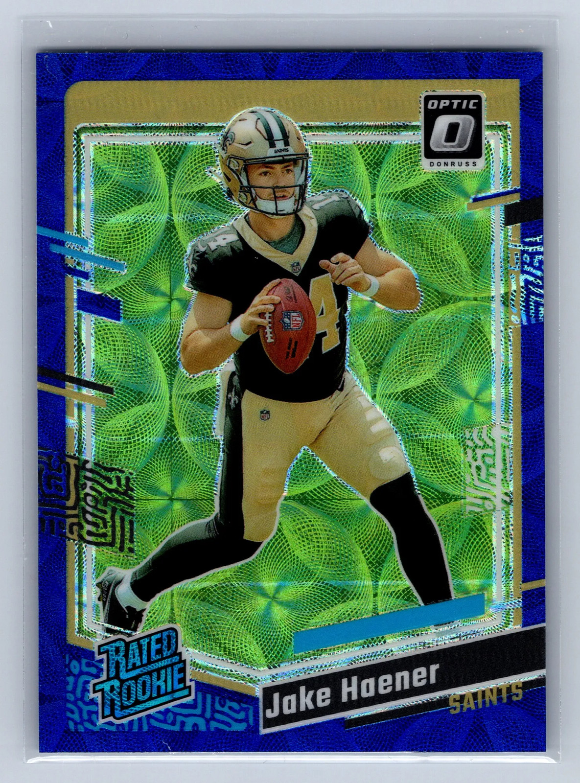 2023 Panini Donruss Optic Jake Haener Blue Scope #277