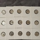Roosevelt Dimes 90% Silver uncirculated Lot Of 15 - 1961 only