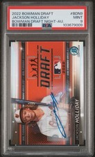 Topps 2022 Bowman Draft Night Jackson Holliday RC Auto /99 #BDN-9 PSA 9