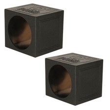 Q Power QBomb 12 Inch Sealed Car Audio Subwoofer Sub Box Enclosure 2 Pack
