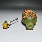 Chinese Antique Glass Bottle w/ Dragon & Phoenix  — photo 7