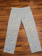 Stan Ray Palm Hickory OG Painter Pants Embroidered SS21 Denim Mens 38x34