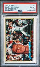 1989 TOPPS BIG BASEBALL #287 RANDY JOHNSON ROOKIE RC PSA 6