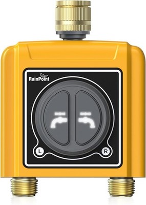 RAINPOINT Bewässerungscomputer WLAN 2 Ausgänge mit Messingeinlass und