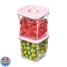 VAKUEN Premium Airtight Food Storage Containers ROSE 0.53qt(0.5L) x2pcs, Pate