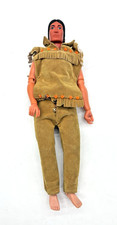 1973 Gabriel Tonto Action Figure Lone Ranger 8  Doll Original Suede Outfit