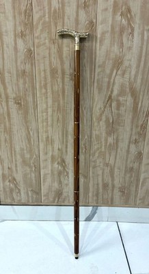 36'' Brass Designer Head Walking Inlaid Cane Handmade Attractive & Antique Look