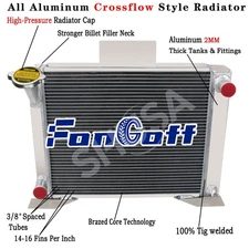 3 Rows Aluminum Radiator for 1982-1994 ford Ranger V8 Engine Swap