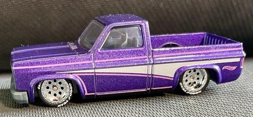 Hot Wheels DG Exclusive Purple 83 Chevy Silverado CUSTOM Wheel & Tire Real Rider - Picture 2 of 8