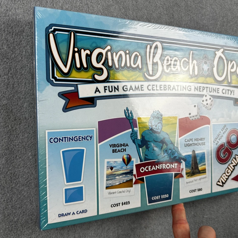 Virginia Beach Opoly Board Game Late For The Sky 2-6 Players Ages 8+ USA - Image 2 of 4