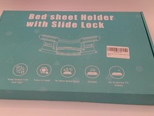 Grey Bed Sheet Holders For Corners, Keep Sheets Firm Tight With Slide Lock
