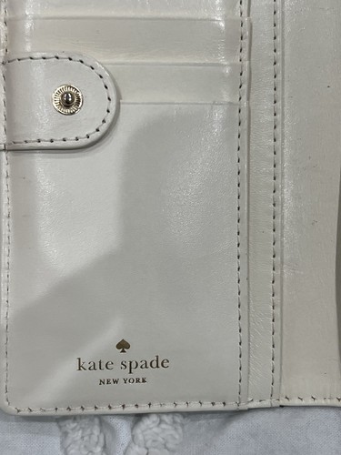 KATE SPADE NEW YORK LEATHER BOW WALLET Green Turquoise Rare PWRU3443 Cherry Lane - Bild 5 von 9