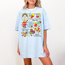 Everyone Communicates Differently Autism Awareness Autism Mom 2D T-shirt