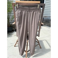 Women s Banana Republic Elastic Waist Jogger Pants in Taupe Brown-size Small