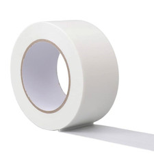 Duct Tape White 2 Inches X 30 Yards, No Residue, Waterproof, Tear by Hand, Heavy