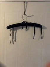 Satin Fabric Cushion Covered Padded Hangers-VINTAGE Navy Blue