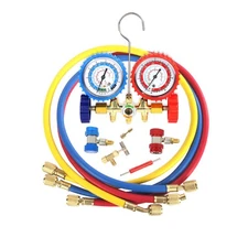 PB Motor Tech 3 Way AC Manifold Gauge Set for R134A, R12, R22 & R502 Refriger...