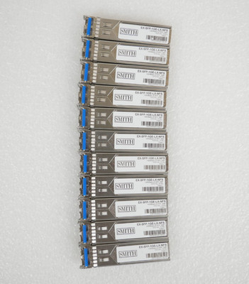 Lot of 11 SMITH EX-SFP-1GE-LX-NFS 1000Base LX SMF 1310nm 10km SFP Modules