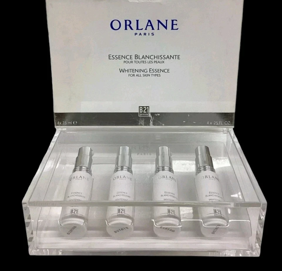 Paquete de 4 esencias blanqueadoras ORLANE B21 tratamiento facial aclara las manchas oscuras 4 x 7,5 ml Foto 2 de 4