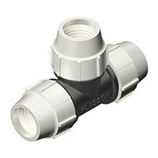 Plasson 20 x 20 x 20mm 90 degree Tee (7040) - for Alkathene pipe
