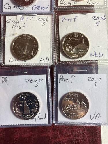 Closeout! 20 Diff Proof State Quarters As Shown. C/N. CL08 - Picture 5 of 6
