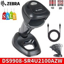 Zebra DS9908-SR4U2100AZW Handheld USB 1D 2D Scanner Reader Barcode Scanner Cable