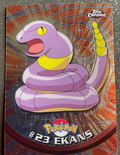 2000 Topps Chrome Pokemon TV Animation Edition #23 Ekans Series 1