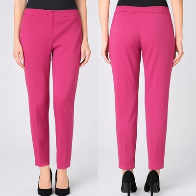 Marina Rinaldi Womens Pink Pants Size 46 Tapered Stylish Curvy Fit
