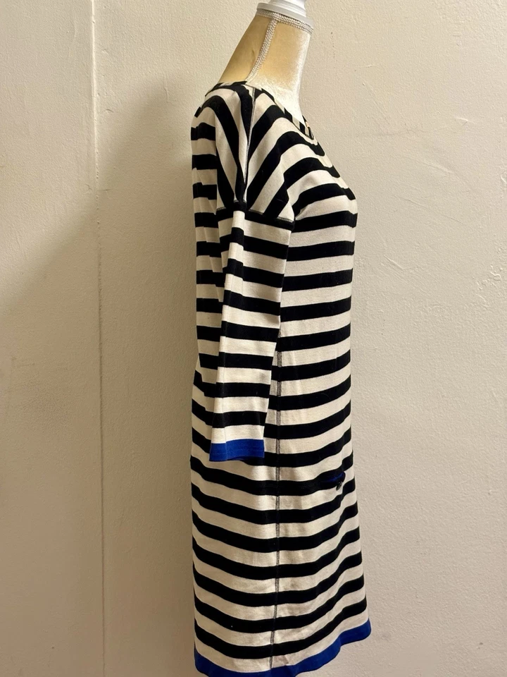 Mini Vestido Rykiel Algodón Rayas Con Detalles Azules M Foto 4 de 4