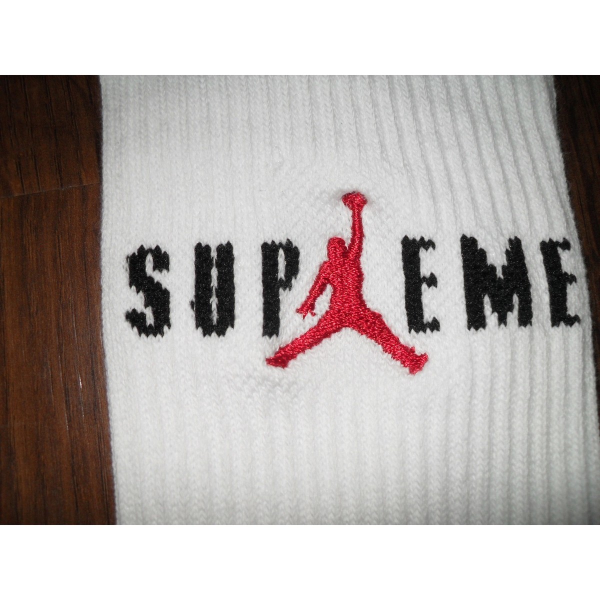 値下げ！Supreme×Jordan Crew Socks Set！ Supreme Jordan Crew Socks (2 Pack) Black/White - FW24 - US