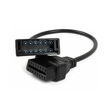 OBD1 to OBD2 Adapter Cable, 12 Pin to 16 Pin GM Scanner Connector, Compatible