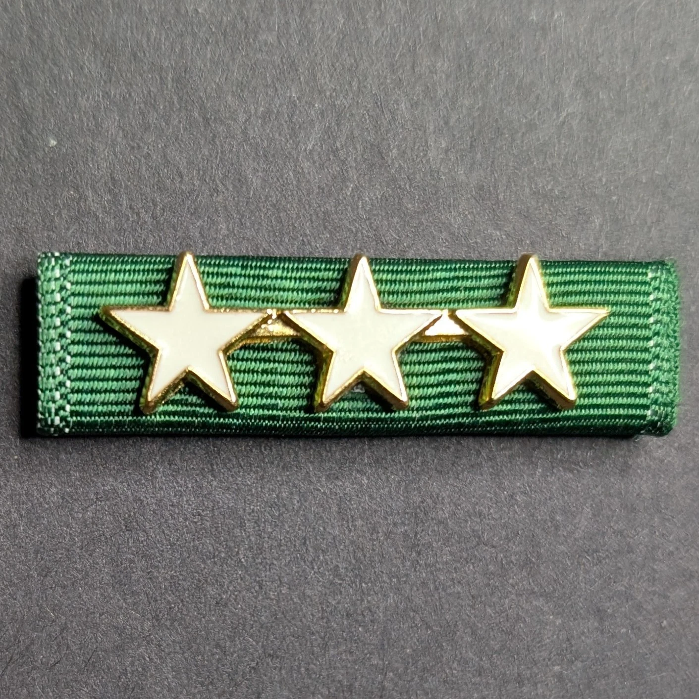 Texas Adjutant General's Individual Award 3rd Award -Moiré Ribbon-Glued Stars-