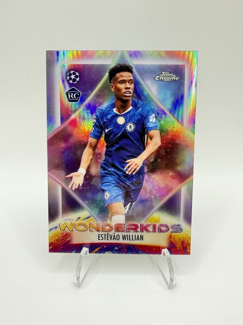 2025-26 Topps Chrome UEFA Estevao Willian Wonderkids RC WK-3 Chelsea FC