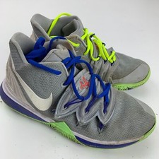 Nike Kyrie 5 Youth Shoes Size 6 Y Grey Blue Green AQ2456-099