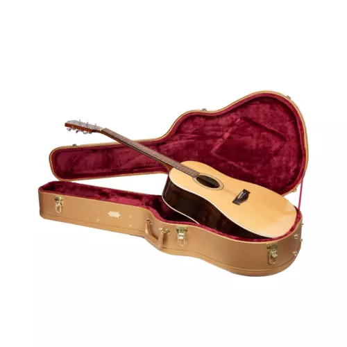 Crossrock Universal Wood Case for Gibson Acoustic J45，Martin Dreadnought Guitars