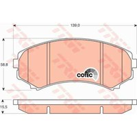TRW BremsbeläGe GDB3246 BremsklöTze FüR Mazda MPV I LV