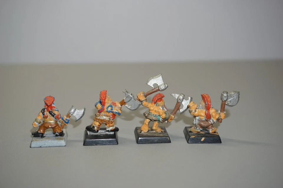 Warhammer Fantasy The Old World Dwarf Slayers x 4 - Image 4 of 4