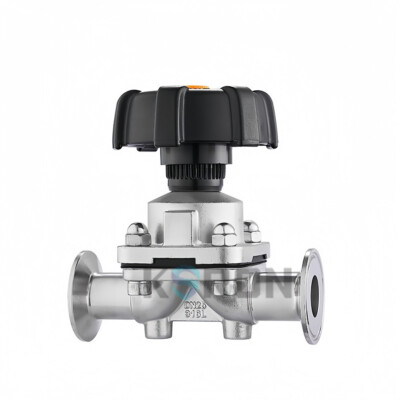DN15MM Sanitary Manual Tri Clamp Diaphragm Valve Food Grade SS316