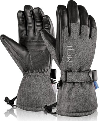 MCTi Ski Gloves Winter Waterproof Snowboard Snow Warm 3M Fan tex Thinsulate  M